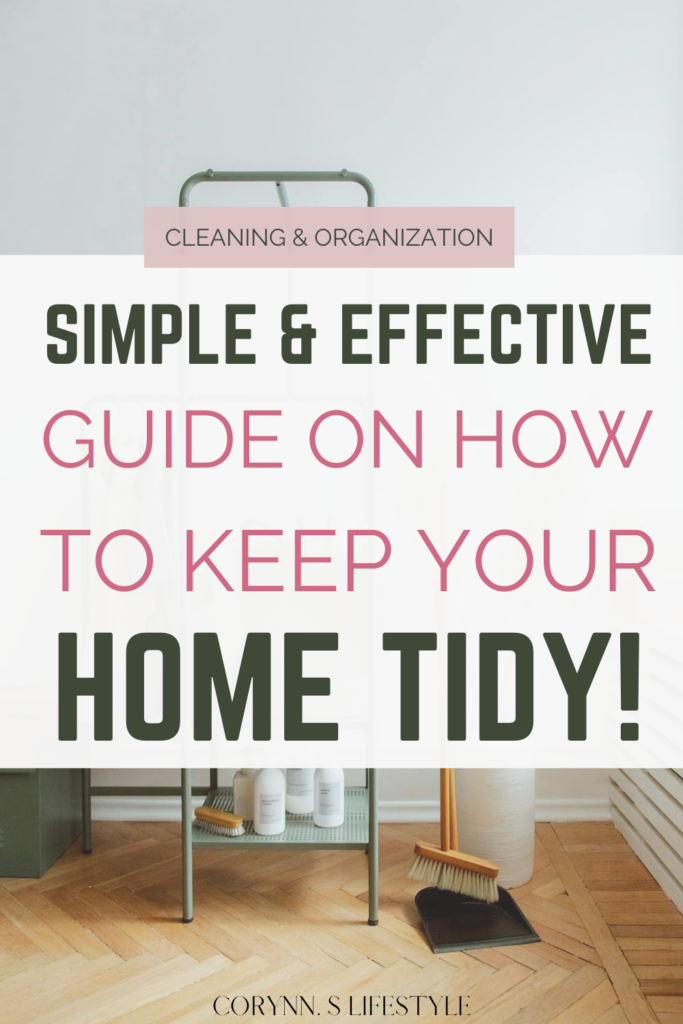 Photo of a tidy cleaning area. How to keep your home tidy.